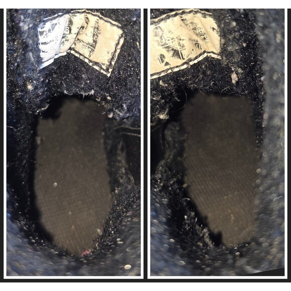 DR MARTENS Junior 1460 Pascal Tinsel Fur Lace Up Boots Black 12 29 Sparkly Girls - Picture 9 of 14